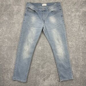 Smith & Mills Jeans Mens 34x30 Blue Regular Fit Stretch Comfort Denim